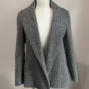 Anne Klein  Herringbone Virgin Wool Open Front Jacket Size 4 Photo 0