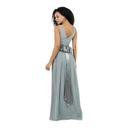 TFNC  London Blue Pleated V Neck Long Killy Maxi Dress Size 16 UK / 12 US New Photo 5