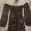 Lovers + Friends Amber Sequin Mini Dress in Cappuccino  Photo 5