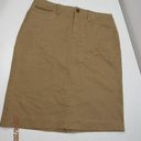 Ralph Lauren Lauren  Women Size 6 Tan Khaki Cotton Canvas Preppy Y2K Pencil Skirt Photo 0