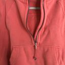 Lululemon Scuba Oversized Half-Zip Hoodie Raspberry Cream M/L 🍋 Photo 5