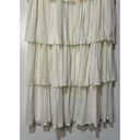 Wanderlux Ivory Layered Midi Skirt Size Large NWOT Western Flowy Indie Boho Photo 8