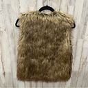 Jack by BB Dakota  Vest Castleton Faux Fur Sleeveless Festival Boho Retro Photo 2