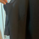 Talbots Black Scallop Collar Tie Sleeve Crepe Dress Size 16W Photo 3