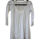 L Space White Cotton quarter sleeve Cover up Size XS Photo 3