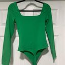 Aritzia Contour Squareneck Longsleeve Bodysuit Gloss Green Photo 1