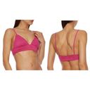 Vix Paula Hermanny  Scales Helen Laser Cut Triangle Bikini Top Swim Pink Large Photo 1