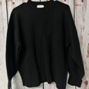 The Row All: Crew Bubble Sleeve Sweater - Black / Size Medium Photo 0