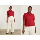 Everlane  | The Oversized Polo Top | Goji Berry Red | Sz S | NWT Photo 1