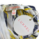 Luxxel  Romper Leaf Print Yellow Black White Stripe Women's Size Small Photo 9