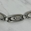 Western Concho Silver Tone Metal Chain Link Belt Size Large L Photo 6