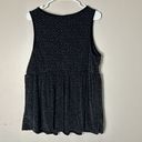 Torrid  Shirt Size 1 / 1X Black Velvet Sleeveless Peplum Print Top Photo 1