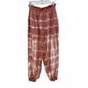 American Eagle  Tie Dye Relaxed Fit Jogger Pants Pink White Casual Womens XL Photo 7