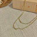 American Vintage Gold Bar “Leontine” Minimalist Gold Tone Chain Necklace Simple Classy Elegant Style Photo 1