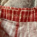 American Eagle  Women's Striped‎ Paperbag High Waisted Shorts Red White - Size 2 Photo 2