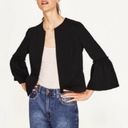 Isaac Mizrahi Collarless Bell Sleeve Blazer Photo 8