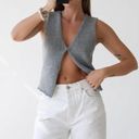 Rumor Boutique LF RUMORED TRENDING GREY KNIT VEST  Photo 0