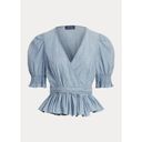 Polo  Ralph Lauren Cotton Chambray Wrap Top Photo 1