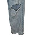 Pistola  Womens Jeans Charlie Straight Hi-Rise Button Fly Destroyed Knee Blue 30 Photo 2