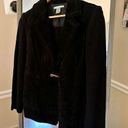 Peter Nygard  Leather Black Jacket Size Petite Medium Photo 0