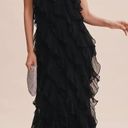 BHLDN Jia Bias-Cut Ruffled V-Neck Gown Photo 1