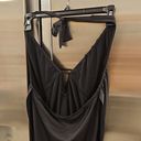 Bar III 💕💕 Cowl Neck Halter Swim CoverUp Dress ~ Black S Small NWOT Photo 6