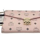 MCM  Patricia Logo Visetos Monogram Soft Pink & Black Crossbody Bag Photo 8