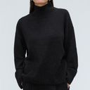 Everlane  The Cashmere Oversized Turtleneck Sweater Black Photo 0