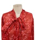 City Chic  Cherry Ditsy Floral Tie Neck Blouse Top Plus Size 18 Photo 2