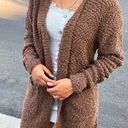 Love Tree Brown Popcorn Texture Cardigan Photo 1