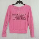 PINK - Victoria's Secret PINK women medium pink and Black pullover sweatshirt Photo 0