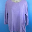 cj banks  Find your Fit Blouse Everyday Fit 3/4 Sleeve Lavender Size 1X Photo 0