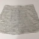 BCBGeneration NWT  Striped Tweed Zip Skirt B & W 10 Photo 5