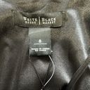 White House | Black Market NWT  Womens Black Satin Tiered Cocktail Dress Size 8 Photo 1