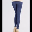 NIKIBIKI NEW Blue Ultra Soft and Stretchy Denim Looking Leggings Photo 2