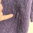 J.Jill  Sweater Womens XL Purple Turtleneck Wool Cashmere Tunic Italian Yarn Knit Photo 5