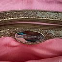 Big Buddha  Metallic Bronze Whipstitch Fold-over Clutch Crossbody Bag Photo 7