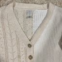 Joie Two Toned Button Down Cardigan Sweater Photo 3