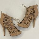 Soda  Cream Lace Up Gladiator High Heels - Woman’s Size 7 Photo 0