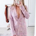 L'Academie Revolve Pink Tweed Blazer Mini Dress  Photo 4