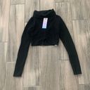 Nasty Gal  black long sleeve crop top Photo 0