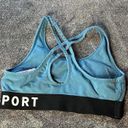 DKNY Blue / Black sports bra with cross back ( M ) Photo 1