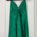 Lulus Green Satin Mini Dress Photo 1