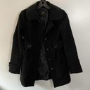 Jack by BB Dakota Jack Felted Pea Coat Black Photo 0