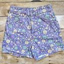 ZARA  Ditsy Floral High Waisted Denim Shorts Photo 0