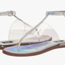 DKNY  Ava Iridescent Ankle Strap Thong Sandals, NEW, Size 6, MSRP $120 Photo 1