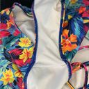 One Piece 4/$15 TROPICAL FLORAL OFF THE SHOULDER LACE UP BACK  SWIM SUIT Photo 5