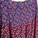 Juicy Couture  Ditsy Daisy Floral Silk Maxi Skirt Size 6 Pink Red New Black Label Photo 9