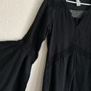 l*space L* Bloomfield Swim Cover Up Tunic Cotton Dress Black Size Large Beach Pool Photo 7