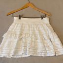 Aerie White Ruffle Skirt Photo 0